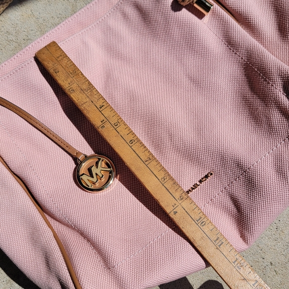 Michael Kors Isla Large Grab Bag Pink Shoulder Bag Smoky Rose Tote Bag - Picture 14 of 16